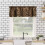 Cheetah Print Valance Curtain Brown Leopard 54x18 inch 2