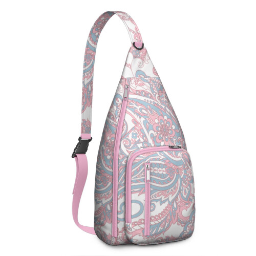 Borsa a tracolla Paisley, zaino versatile a tracolla, 1 pezzo
