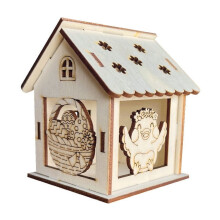 Kit per la creazione di una casetta di legno per Pasqua – Giocattolo educativo STEM per