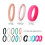 Silicone Wedding Rings for Women 3mm Width Size 8 15-Pack 1