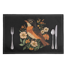 Sets de table antidérapants en polyester résistant à la chaleur, lot de 8, 11,8 x