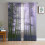 Sheer Curtains Purple Fall Forest Design 52x63 Inch (2 3