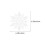 Christmas Ceiling Ornaments White Plastic 5 pcs 6.3 x 6.3 x 2
