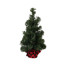 Mini sapin de Noël artificiel 40 cm (16 pouces) en pin vert pour table