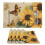 Ensemble de 4 sets de table Tournesol Papillon 30 x 45 cm 1