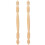 Wooden Spindle Baluster Light Brown 2 pcs 1