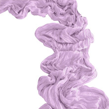 Chemin de table en gaze de coton violet lavande style bohème (1 pièce)