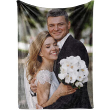 Gepersonaliseerde fotodeken van fleece, 50x60 cm