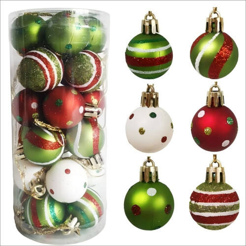 Décorations de Noël en forme de bonbons incassables (24 pièces)