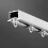 Rail de plafond en aluminium blanc pour rideaux, 8 m 1