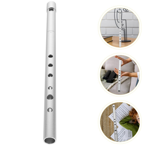 Soprano Recorder Aluminum Alloy 1 Piece Silver 2