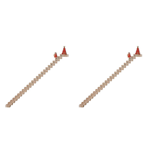 Trätrappa för julkalender, 40 cm