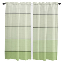 Wood Grain Sage Green Gradient Curtains for Living Room