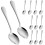 Stainless Steel Teaspoon Silver Simple Design 12 Pcs 1