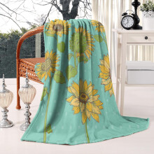 Couverture en peluche papillon tournesol 127 x 152 cm
