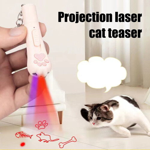 USB-Rechargeable Cat Pointer Toy Paw Shape Red Dot LED 2