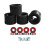 Quad Roller Skate Wheels 78A High Flexibility 4 Pcs Black 2