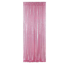 Rideau de scène à paillettes en tissu maille scintillante (1 pièce)