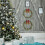 Christmas Wreath Stencil Plastic 11.8 Inch 7