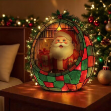 Veilleuse Père Noël Décoration de chambre de Noël