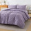 Purple Boho Queen Comforter Set Microfiber 3-Piece 1