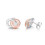 Orecchini a cerchio in argento sterling 925, 1 paio 1
