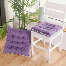 Lila manchesterdyna med spets 40x40cm