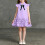 Mädchenkleid, kurzärmelig, geknöpft, akademischer Stil 1