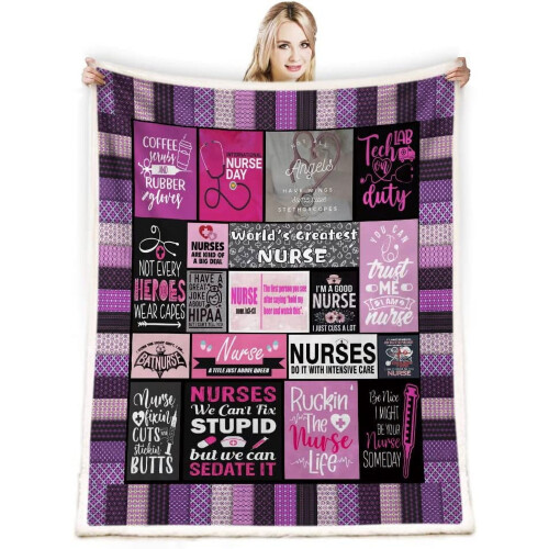 Couverture d'infirmière 50x60 pouces pour lits et canapés