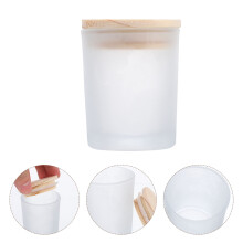 Pot de rangement pour bougie avec couvercle, 1 pièce, 17,3 x 12,7 x 12,7 cm