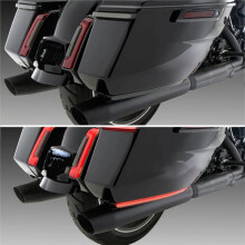 Motorcycle LED Saddle Bag Turn Signal Light for Touring Electra Glide Road Glide CVO ST Limited 2025 2026 Black