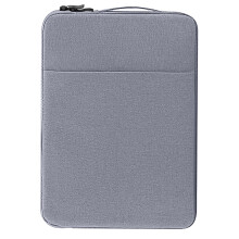 Housse pour ordinateur portable 15,6 pouces en lin résistant à l'eau avec fermeture avant
