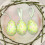 Easter Eggs Hanging Ornaments Plastic 3 pcs Mint Green 5