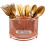 Metal Utensil Caddy 360 Rotating 4-Compartment Rustproof 1