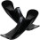Snow Scooter Ski Sled Black for Children 1 Pair 1