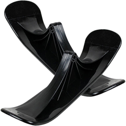 Snow Scooter Ski Sled Black for Children 1 Pair