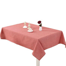 Nappe rectangulaire en coton uni teint en fil, 152 x 213 cm