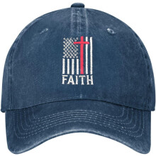 Καπέλο μπέιζμπολ Walk With Jesus με κέντημα, μαύρο, unisex