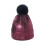 Damen Metallic Beanie Mütze, einfarbige Strickmütze mit 1