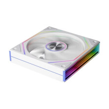 Ventilateur de Boîtier PC 4RS 12 cm ARGB 4 Broches, Silencieux, 12 V, Grand Débit D'Air, 800-1600 Tr/Min, Blanc