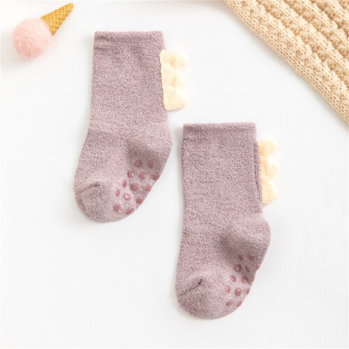Adorable Animal Slipper Socks Soft Indoor Booties for 2