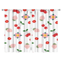Cherry Blackout Curtains for Bedroom Living Room 2 Panels