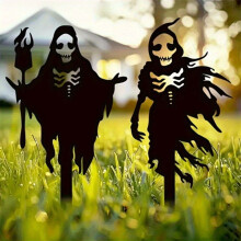 Piquet décoratif pour figurine d'Halloween pour pelouses extérieures