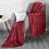 Grey Fleece Throw Blanket 40x60 inch Soft Microfiber Flannel 8