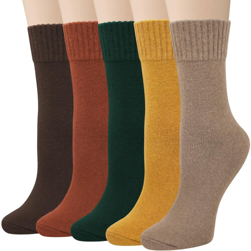 PUMIER Wool Socks for Women 5 Pairs