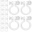 Clip-On Earrings Plastic Craft 50 Pieces 7