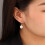 Baroque Pearl Earrings Silver Dangle Studs 2