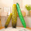 3D Long Throw Pillow Cucumber Design Green 55cm 4