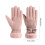 Women's touchscreen warm gloves fleece-lined windproof pink 2