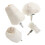 Cloth Cone Polishing Wheel with Handle 4 pcs 5